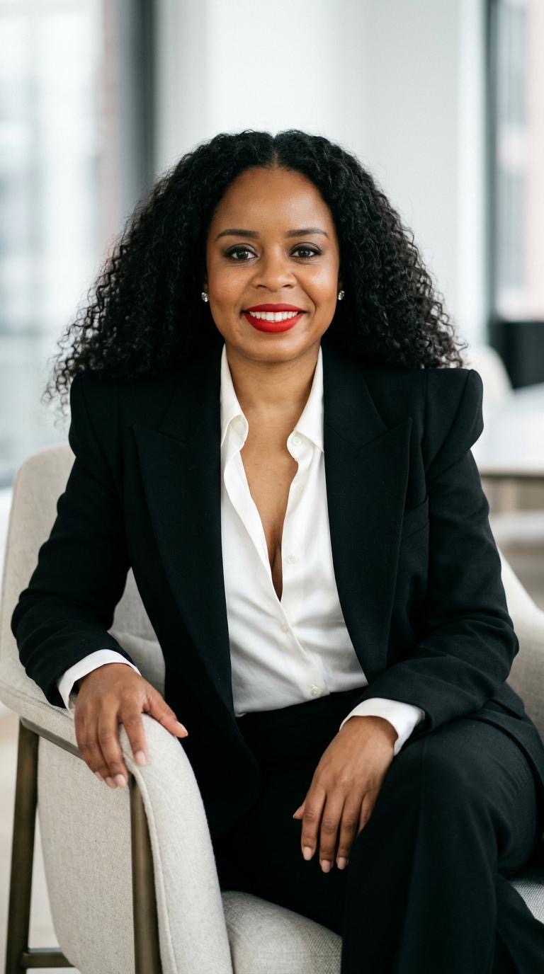 Portrait of Shelena Daniels, Founder and CEO of Aalari Group